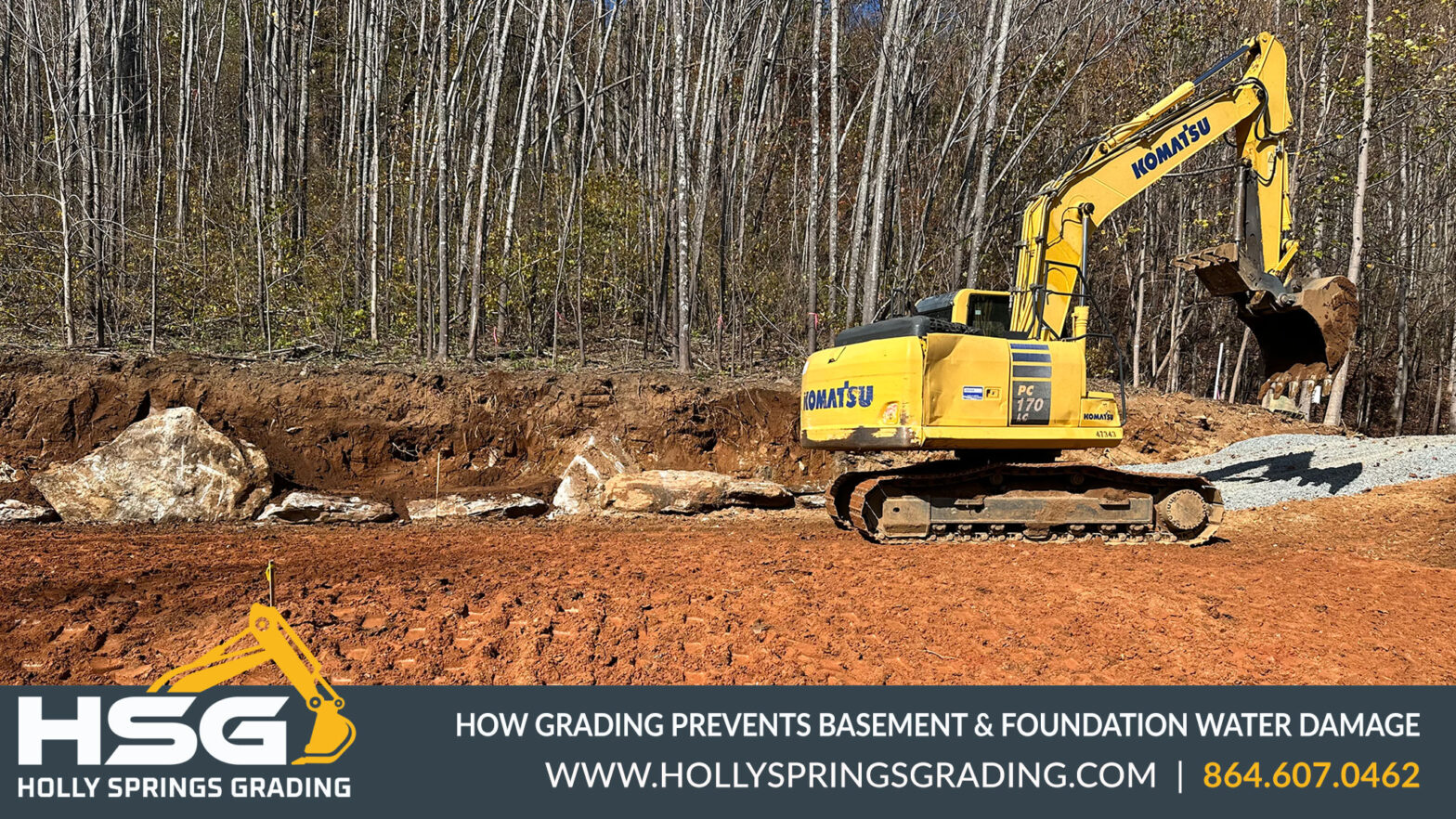 Grading Prevents Basement & Foundation Water Damage | Holly Springs Grading