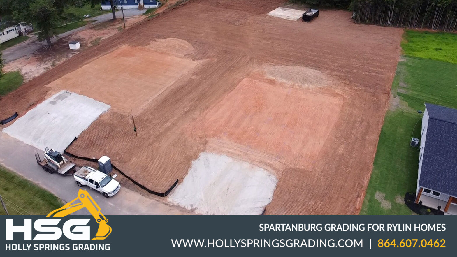 Spartanburg Grading for Rylin Homes | Holly Springs Grading
